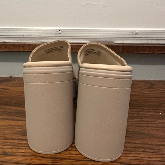 Free People Zoe Platform Sandal Clogs in Diamond Suede Size 39/9 - Picture 6 of 9